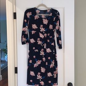 Ann Taylor Factory Long Sleeve Floral Dress Size 6
